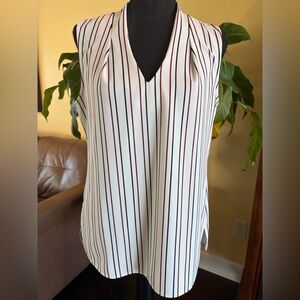 Ann Taylor striped sleeveless top - Medium
